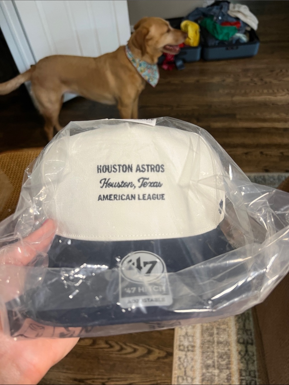 '47 Houston Astros Two-Tone Cap - White and Navy NWT OS